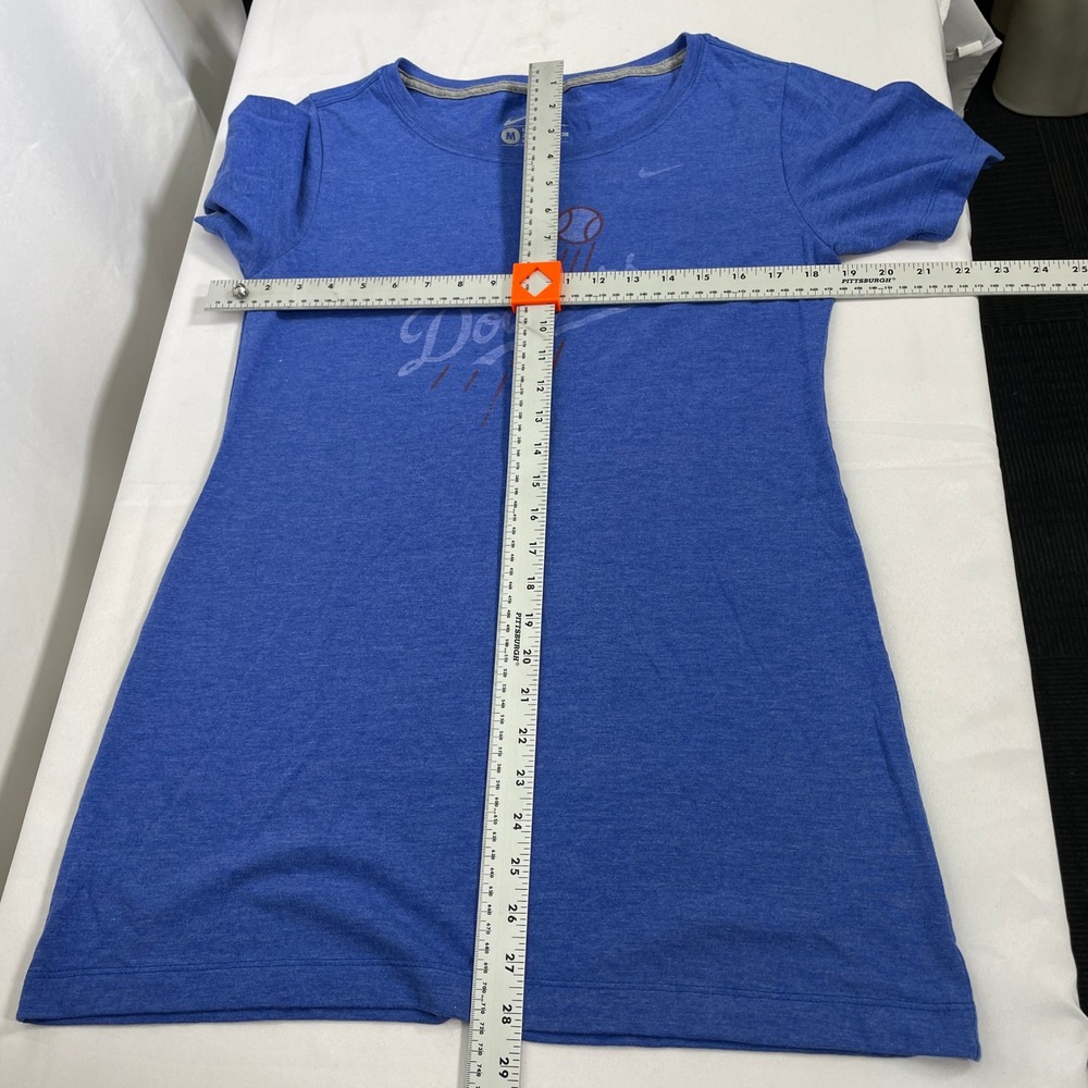 Los Angeles Dodgers MLB Nike Heathered Royal Blue T-Shirt Women's MEDIUM - Picture 10 of 10